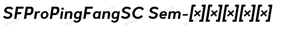 SFProPingFangSC Sem字体转换